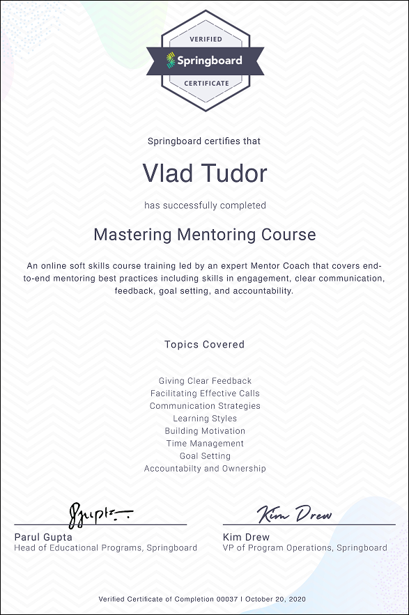 diploma mentoring